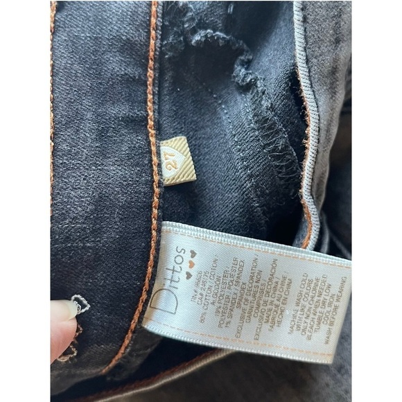 Dittos Size 27 Gray Black Jeggings Mid Rise Jeans Preowned - Picture 3 of 7